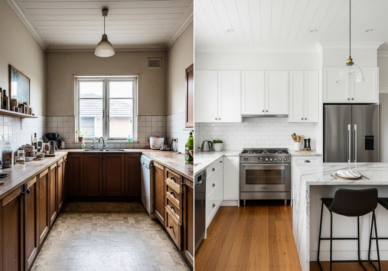 Modern Kitchen Renovation - Toorak